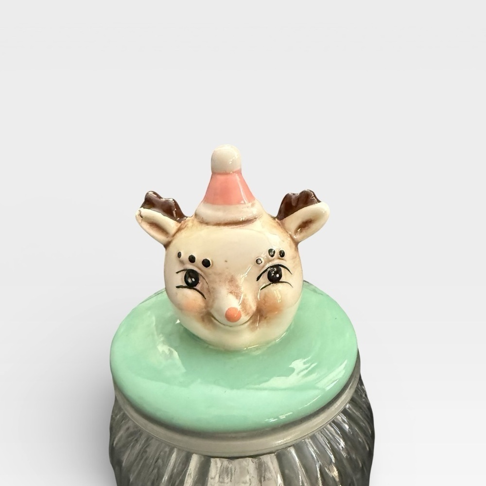 Johanna Parker Reindeer Jar Vintage Inspired - Picture 2 of 4